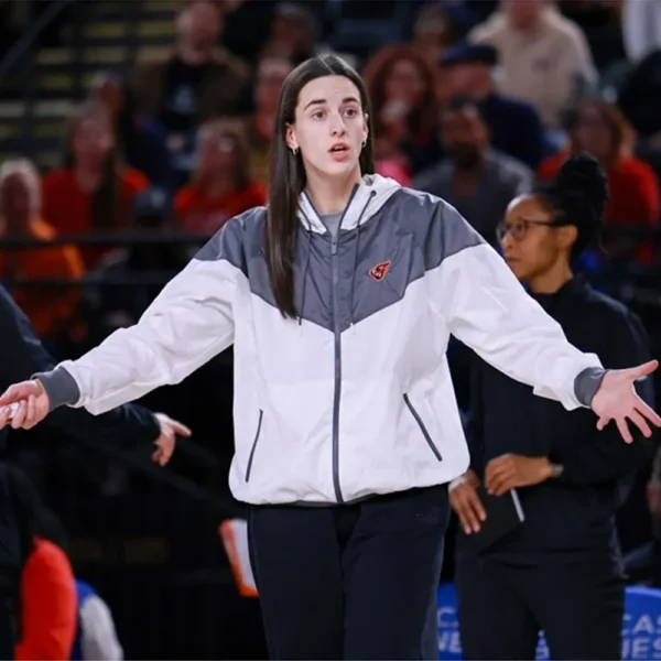 Caitlin Clark Indiana Fever White Jacket