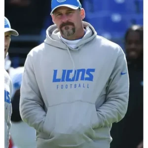 Dan Campbell Lions Gray 2025 Hoodie