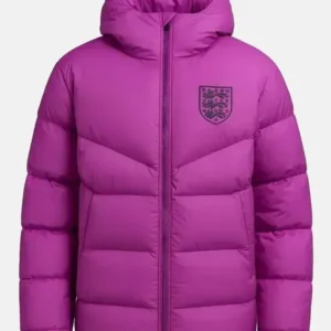 England Lionesses Purple Puffer Jacket