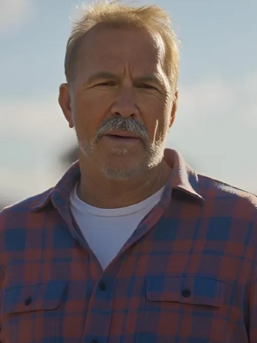 Kevin Costner’s the West Rose Blue Shirt