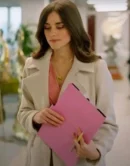 Lease On Love 2022 Rebecca Liddiard White Belted Coat