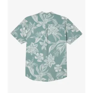 Love Hotel Green Floral Shirt