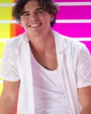 Love Island USA S07 Nicolas Vansteenberghe White Broderie Shirt