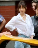 Materialists Dakota Johnson White Shirt