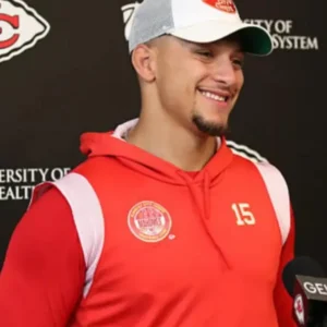 Patrick Mahomes Kansas City Chiefs Red Hoodie 2025