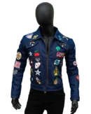 Rocketman Taron Egerton Blue Denim Jacket