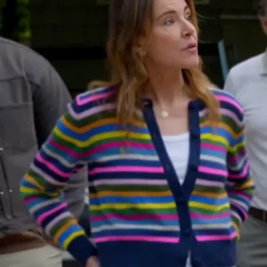 Shrinking Christa Miller Rainbow Cardigan