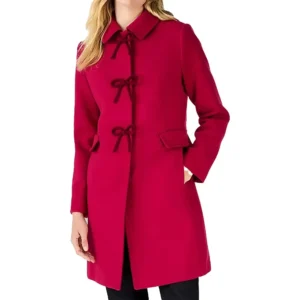Sugarplummed Sugarplum Pink Bow Coat