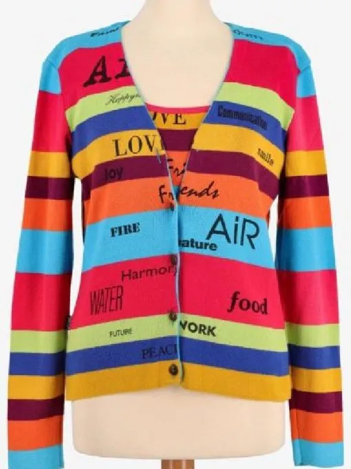 The Nanny S05 Fran Drescher 2025 Rainbow Cardigan