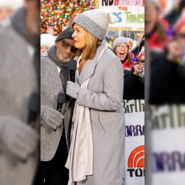 The Today Show Hoda Gray Coat