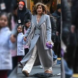 The Today Show Hoda Kotb Gray Coat
