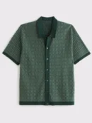 The Today Show Philip Lindsay Green Knit Polo Shirt