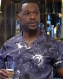 The Young And The Restless Jermaine Rivers Blue Floral Shirt