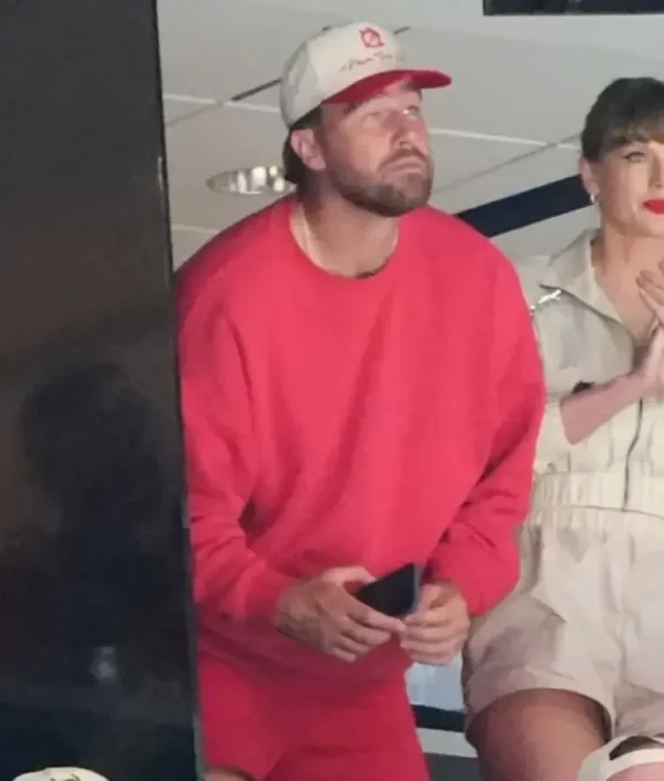 Travis Kelce Stanley Cup Final Red Sweatshirt 2025