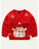 Christmas Snowflake & Deer Red Sweater