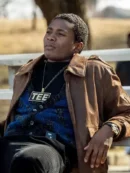 Da’Vinchi BMF Brown Bomber Leather Jacket