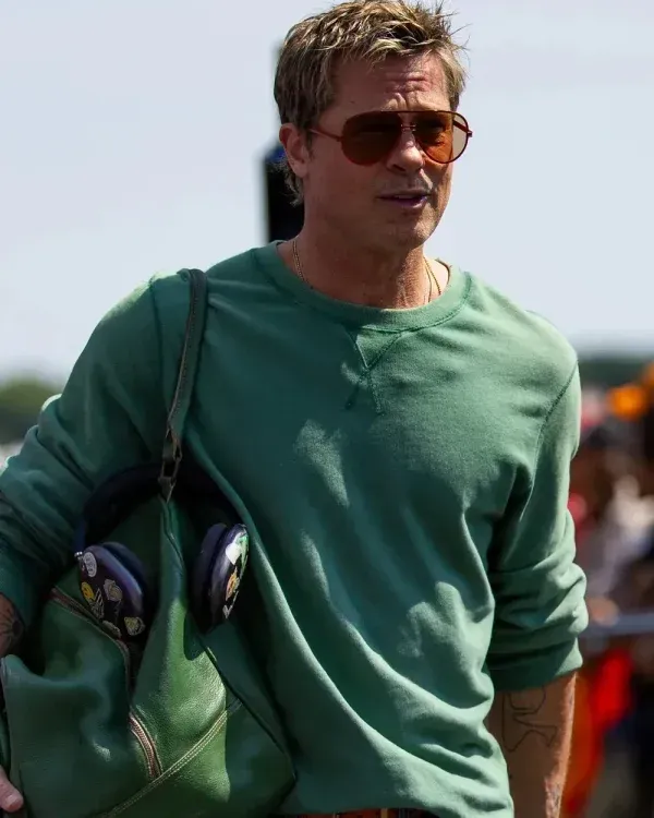 F1 The Movie Brad Pitt Green Sweatshirt 2025