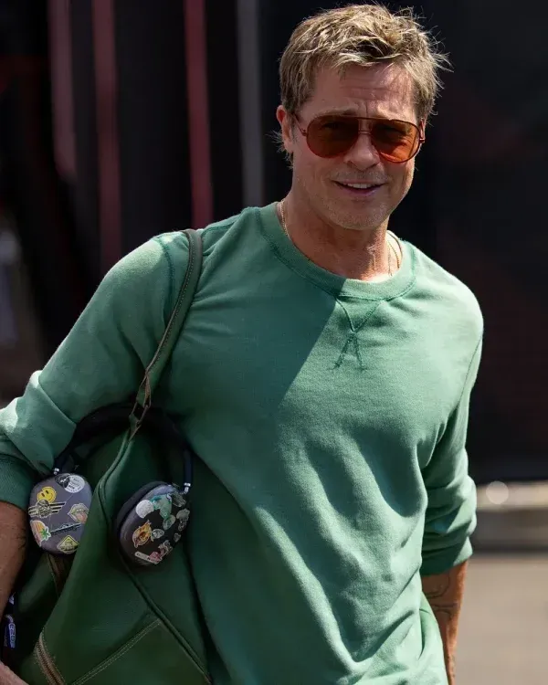 F1 The Movie Brad Pitt Green Sweatshirt