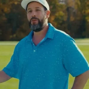 Happy Gilmore 2 Adam Sandler Blue Polo Shirt