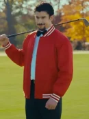 Happy Gilmore 2 Bad Bunny Red Varsity Jacket