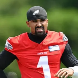 Jalen Hurts Philadelphia Eagles OTA Red Jersey