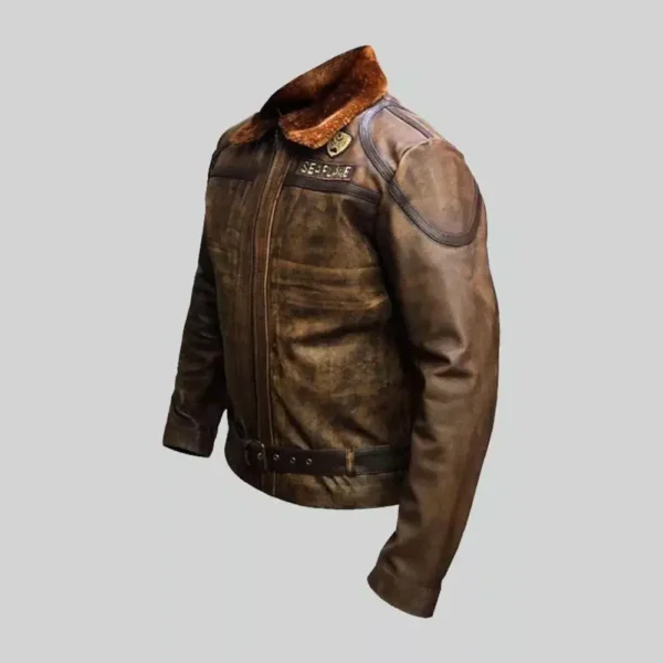 Jumanji The Next Alex Flight Leather Jacket