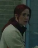 Resident Alien S04 Alice Wetterlund Side Striped Sherpa Jacket