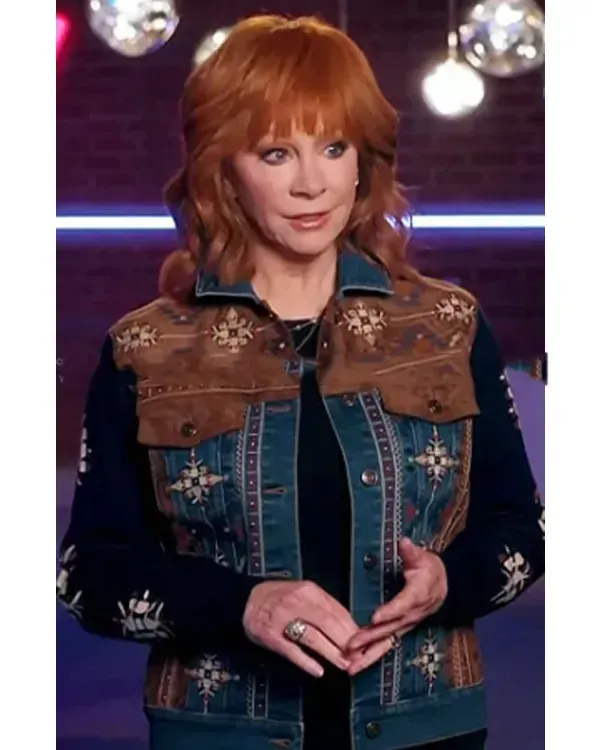 The Voice 2024 Reba McEntire Embroidered Jacket