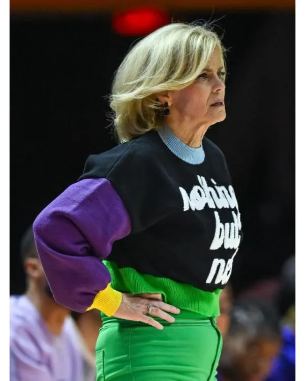 Kim Mulkey Nothing Front But Net Sweater