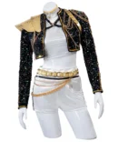 Kpop Demon Hunters Rumi Golden Dance Outfit Cosplay Costume 2025 Black