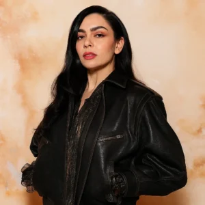Paris Fashion Week 2025 Charli XCX Leather Jacket