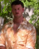 Perfect Match S03 Clayton Echard Tie Dye Print Shirt