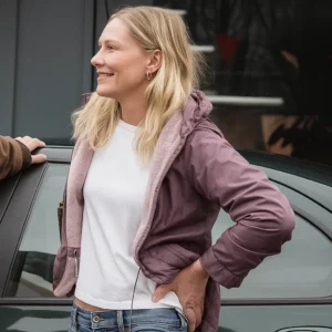 Roofman Kirsten Dunst Purple Jacket