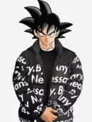 Goku Drip Black Puffer Jacket