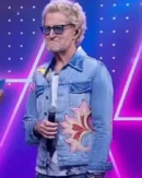 Good Morning America Kevin Cronin Floral Denim Jacket