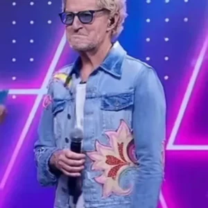 Good Morning America Kevin Cronin Floral Denim Jacket