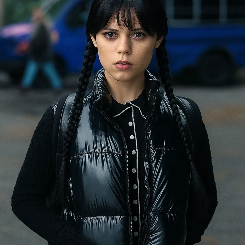 Jenna Ortega Wdnesday S02 Black Vest - Image 3