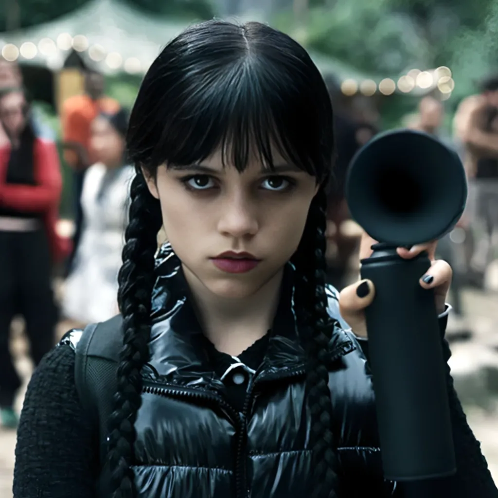 Jenna Ortega Wdnesday S02 Black Vest