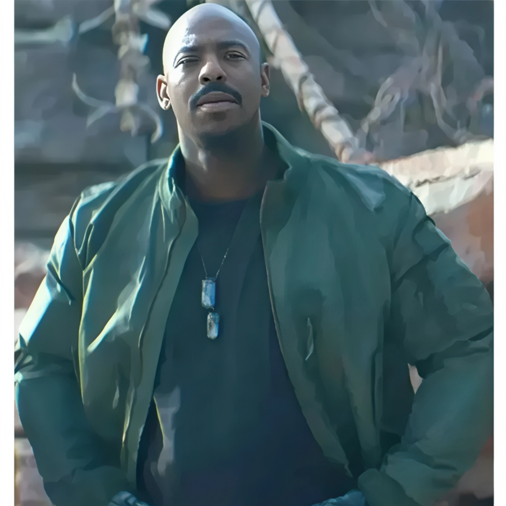 Mehcad Brooks Mortal Kombat 2 Jax Bomber Green Jacket-pica