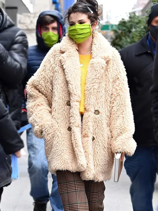 Only Murders In The Building Selena GomezFur Coat
