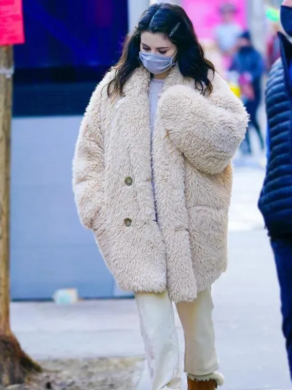 Only Murders In TheBuilding SelenaGomez Fur Coat