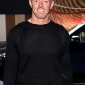 Rory McIlroy 2025 Team Europe Practice Black Sweatshirt