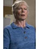 The Thursday Murder Club 2025 Celia Imrie Blue Sweater