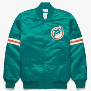 80s Miami Dolphin Starter Satin Jacket