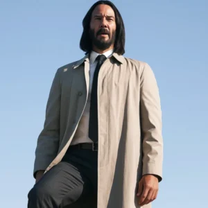 Good Fortune 2025 Keanu Reeves BeigeCoat 2025