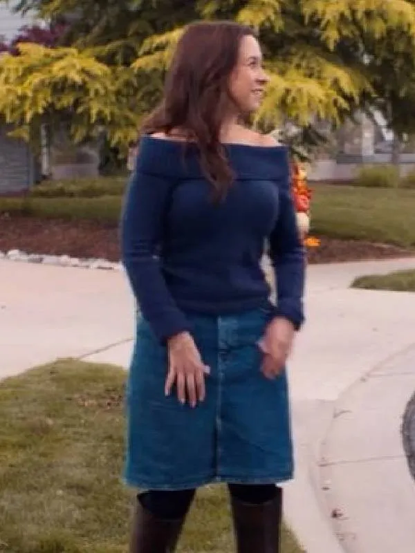 Haul Out the Halloween Lacey ChabertOff Shoulder Sweater