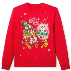 Mickey Mouse The Merriest Placeon Earth Sweatshirt2025