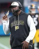 Mike Tomlin Pittsburgh Steelers Black Sideline Sleeveless Hoodie