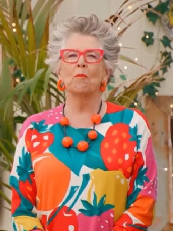 The Great British Bake Off Prue Leith Fruit Printed Sweater 2025