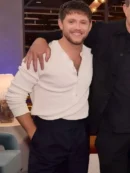 The Voice S28 Niall Horan White Crew Neck Shirt